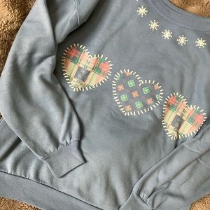 Cottagecore sweater hearts grandma style